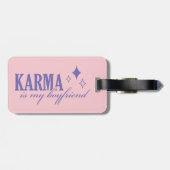 Karma ist mein Freund Gepäckanhänger (Rückseite horizontal)