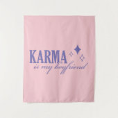 Karma ist mein Freund Wandteppich (Vorderseite)