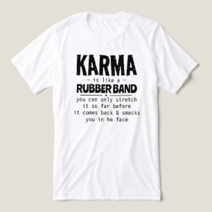 KARMA IST WIE EIN RUBBERBODEN Tri-Blend SHIRT