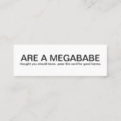 Karma-Karten Mini Visitenkarte (Rückseite)