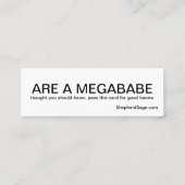 Karma-Karten Mini Visitenkarte (Rückseite)