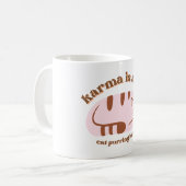 Karma-Katze-Tasse Kaffeetasse (Vorderseite Links)