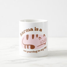 Karma-Katze-Tasse