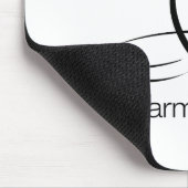 Karma Kitty - Regelmäßiger Text im Stil. Mousepad (Ecke)