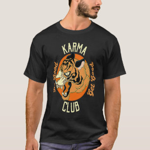 Karma Klub Tu Gutes Bekomm Gutes Tiger Gesicht Gro T-Shirt