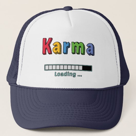 Karma lädt... truckerkappe (Vorderseite)