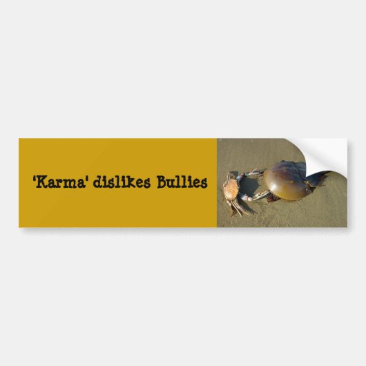Karma lehnt Tyranne Autoaufkleber 7 ab (Vorne)