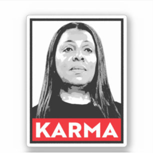KARMA: Letitia James Aufkleber