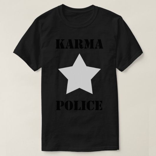 Karma Police White Star T-Shirt (Design vorne)