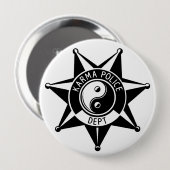 Karma-Polizei! Button (Vorne & Hinten)