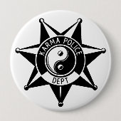 Karma-Polizei! Button (Vorderseite)