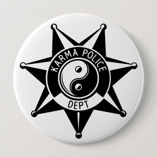 Karma-Polizei! Button