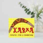 Karma Postcard Postkarte (Stehend Vorderseite)