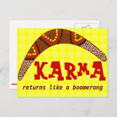 Karma Postcard Postkarte (Vorne/Hinten)