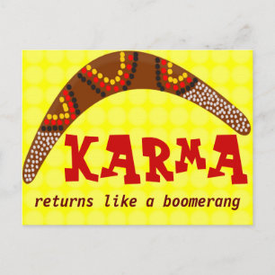 Karma Postcard Postkarte