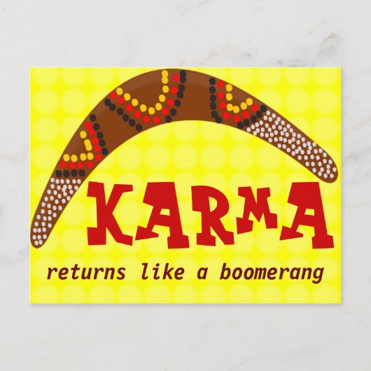 Karma Postcard Postkarte (Vorderseite)