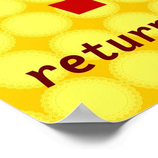 Karma-Poster Poster (Ecke)