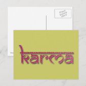 Karma Postkarte (Vorne/Hinten)