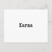 Karma Postkarte (Vorderseite)