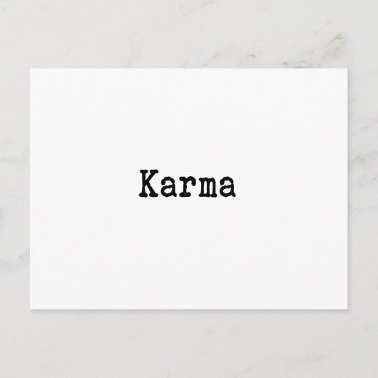 Karma Postkarte (Vorderseite)