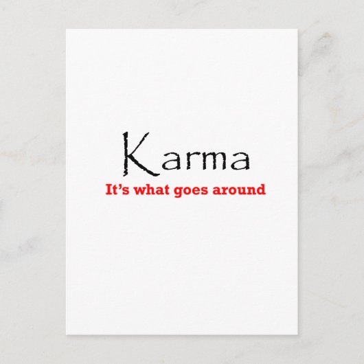 Karma Postkarte (Vorderseite)