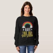 Karma Quotes Boho Rainbow Humor Sarcastic Men Wom Sweatshirt (Vorne ganz)