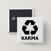 Karma recyceln button (Vorne & Hinten)