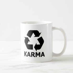 Karma recyceln kaffeetasse