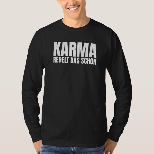 Karma regulates that already spirituality Premium T-Shirt (Vorderseite)