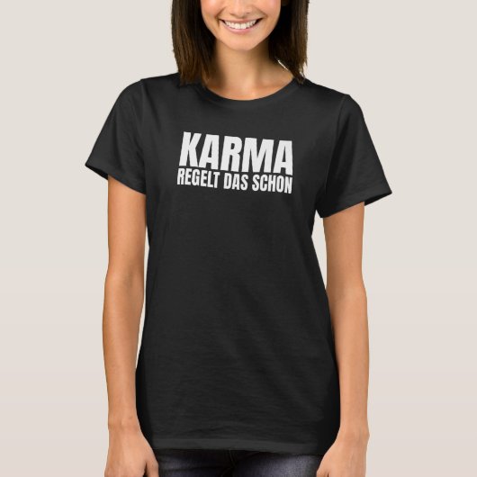 Karma regulates that already spirituality Premium T-Shirt (Vorderseite)