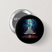 Karma sagt Absichten Gestalt Schicksal. Aufkleber Button (Vorne & Hinten)