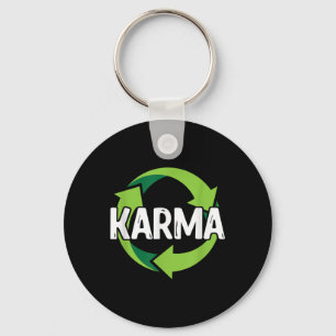 Karma-Schicksal-Meditations-Recycling-Umwelt P Schlüsselanhänger