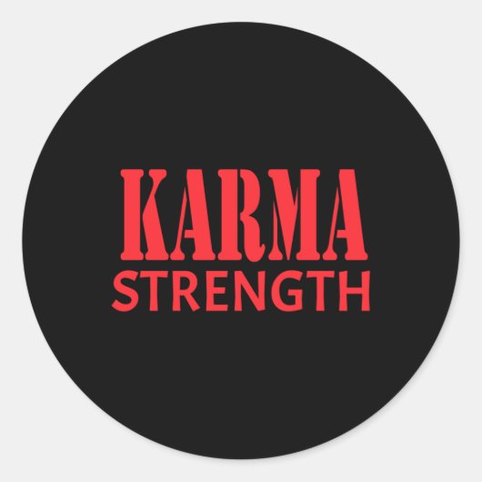 Karma Strength Sticker (Vorderseite)