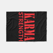 Karma Strength Sticker Fleecedecke (Vorderseite (Horizontal))