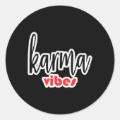 Karma Vibes Sticker (Vorderseite)