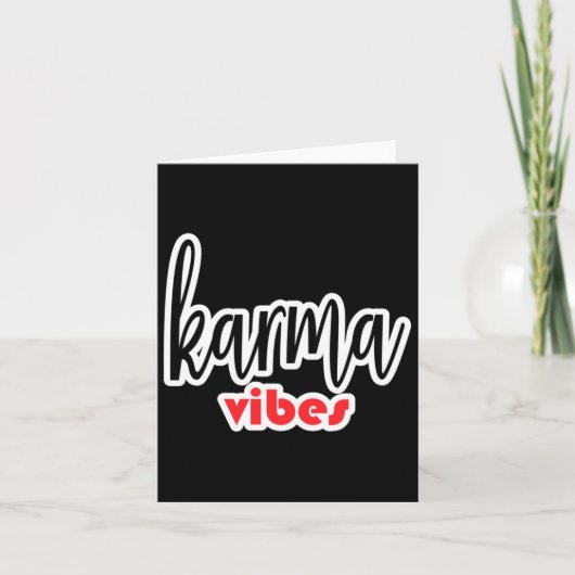 Karma Vibes Sticker Karte (Vorderseite)