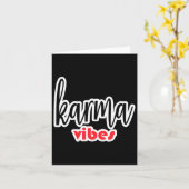 Karma Vibes Sticker Karte (Gelbe Blume)