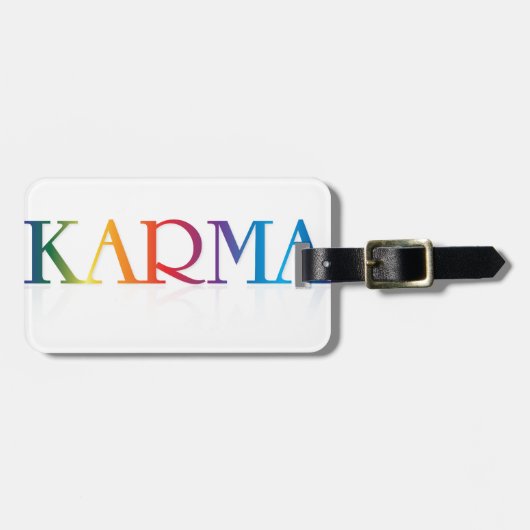 Karma-Waren Gepäckanhänger (Vorderseite horizontal)