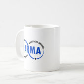 Karma - Was umher geht, kommt zurück (v2) Kaffeetasse (Vorderseite Links)