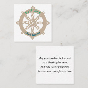 Karma Wheel Poem Pass auf den Karten