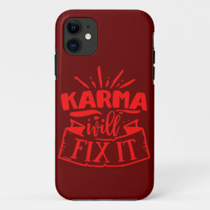 KARMA WIRD IHN lustig sarkastisch humorvoll BEHOBE Case-Mate iPhone Hülle