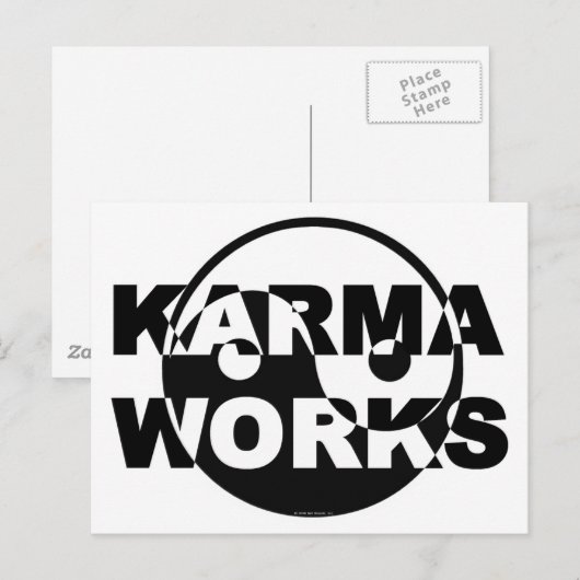 Karma Works Postkarte (Vorne/Hinten)