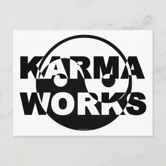 Karma Works Postkarte (Vorderseite)