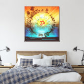 Karma - Wrapped Canvas Leinwanddruck (Insitu (Schlafzimmer))