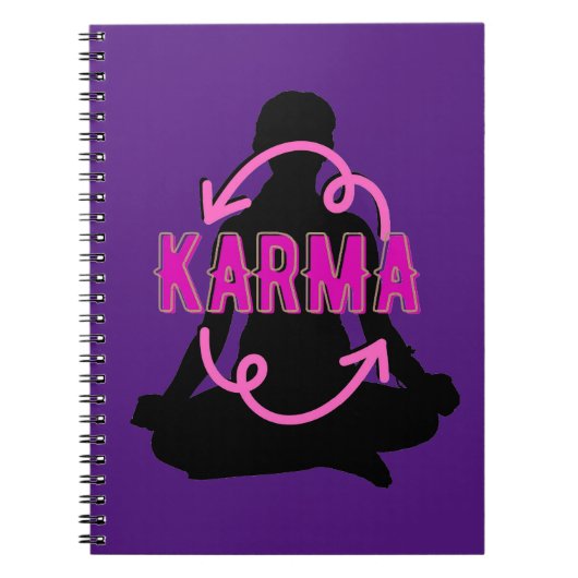 Karma, Yoga-Pose Notizblock (Vorderseite)