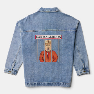 KARMAGEDDON: Trump im Gefängnis Orange Jumpsuit Fu Jeansjacke