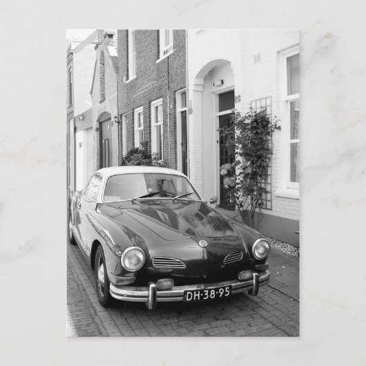 Karmann Ghia Classic Car Art Print Postkarte (Vorderseite)