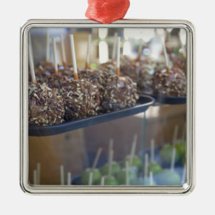 Karmel Äpfel, Pioneer Square, Seattle, Ornament Aus Metall