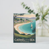 Karmel-by-the-Sea California Postcard Postkarte (Stehend Vorderseite)