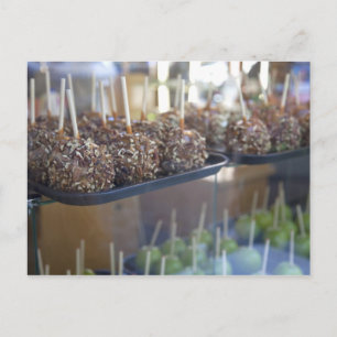 Karmeläpfel, Pioneer Square, Seattle, Postkarte